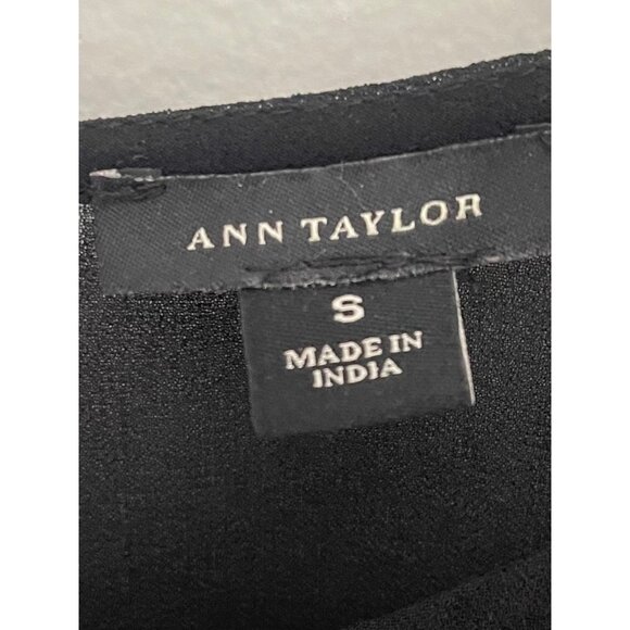 Ann Taylor Sheer Black Blouse - Picture 2 of 3